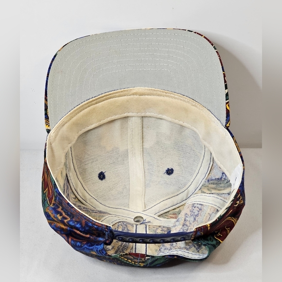 Duke Blue Devils Basketball Paisley Snapback Cap Hat Vtg Crable Sportswear Core - Picture 10 of 13